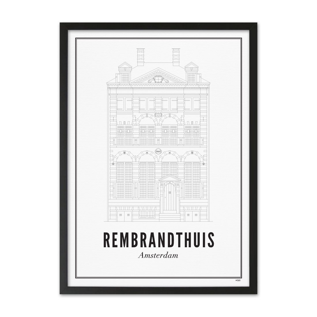 Poster von Amsterdam - Rembrandthuis | WIJCK.